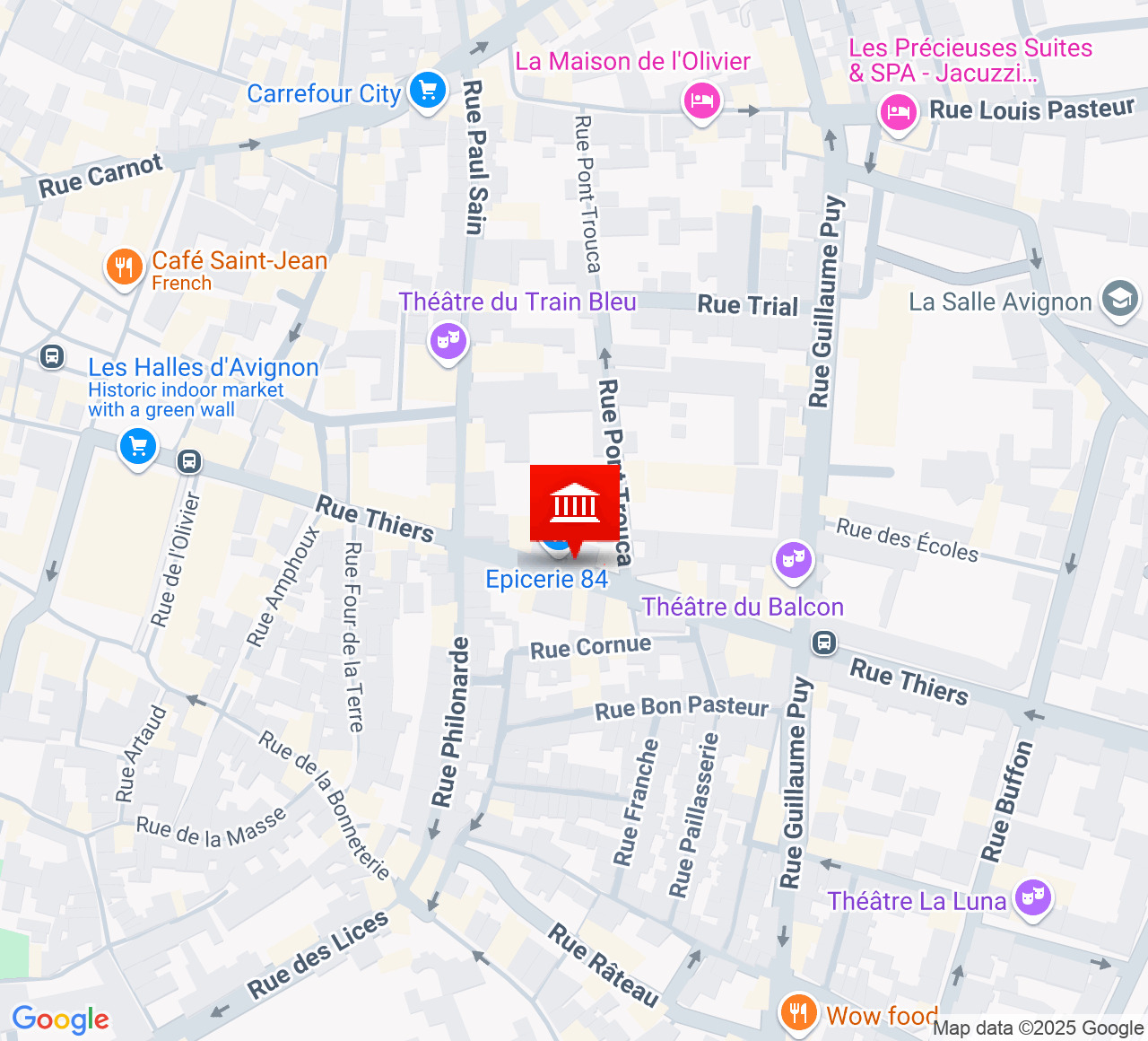 Plan d’accès Théâtre des Brunes