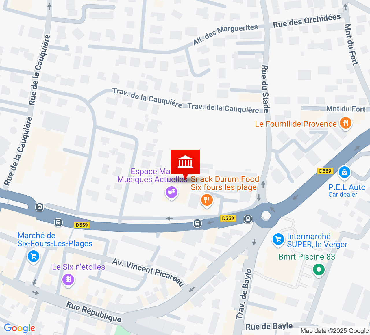 Plan d’accès Théâtre Daudet