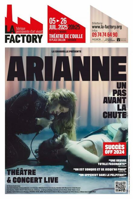 Arianne, un pas avant la chute au Théâtre L'Oulle La Factory