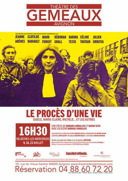 Le procès d'une vie - Gisèle, Marie-Claire, Michèle... et les autres au Théâtre des Gémeaux