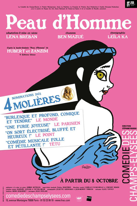 Peau d'Homme au Théâtre de la Comédie des Champs-Elysées