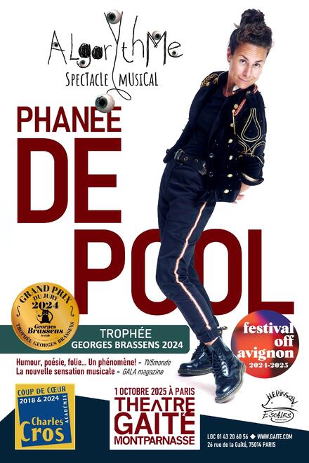 PHANEE DE POOL - Algorythme au Théâtre de la Gaîté Montparnasse
