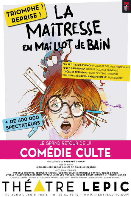 La maîtresse en maillot de bain au Théâtre Lepic