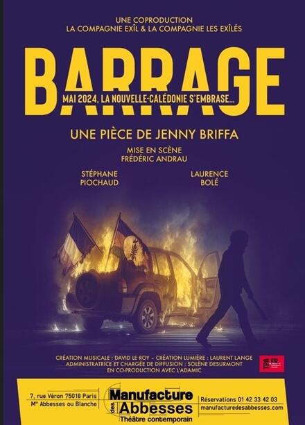 Barrage au Théâtre la Manufacture des Abbesses