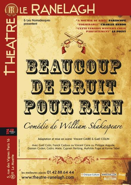 Beaucoup de bruit pour rien au Théâtre le Ranelagh