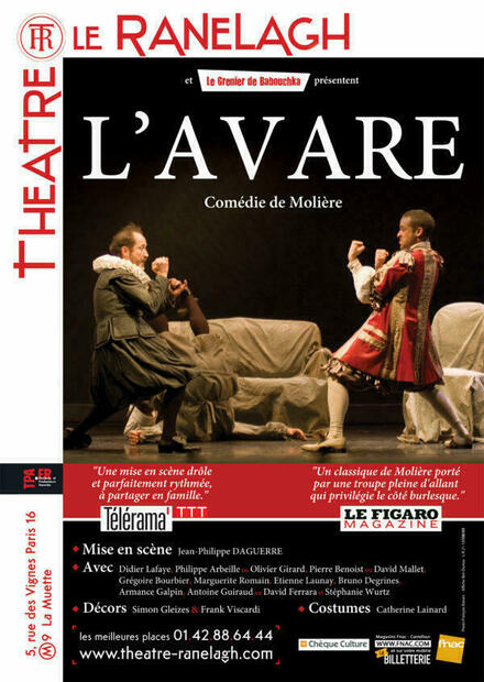 L'Avare au Théâtre le Ranelagh