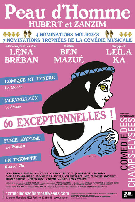 Peau d'Homme au Théâtre de la Comédie des Champs-Elysées