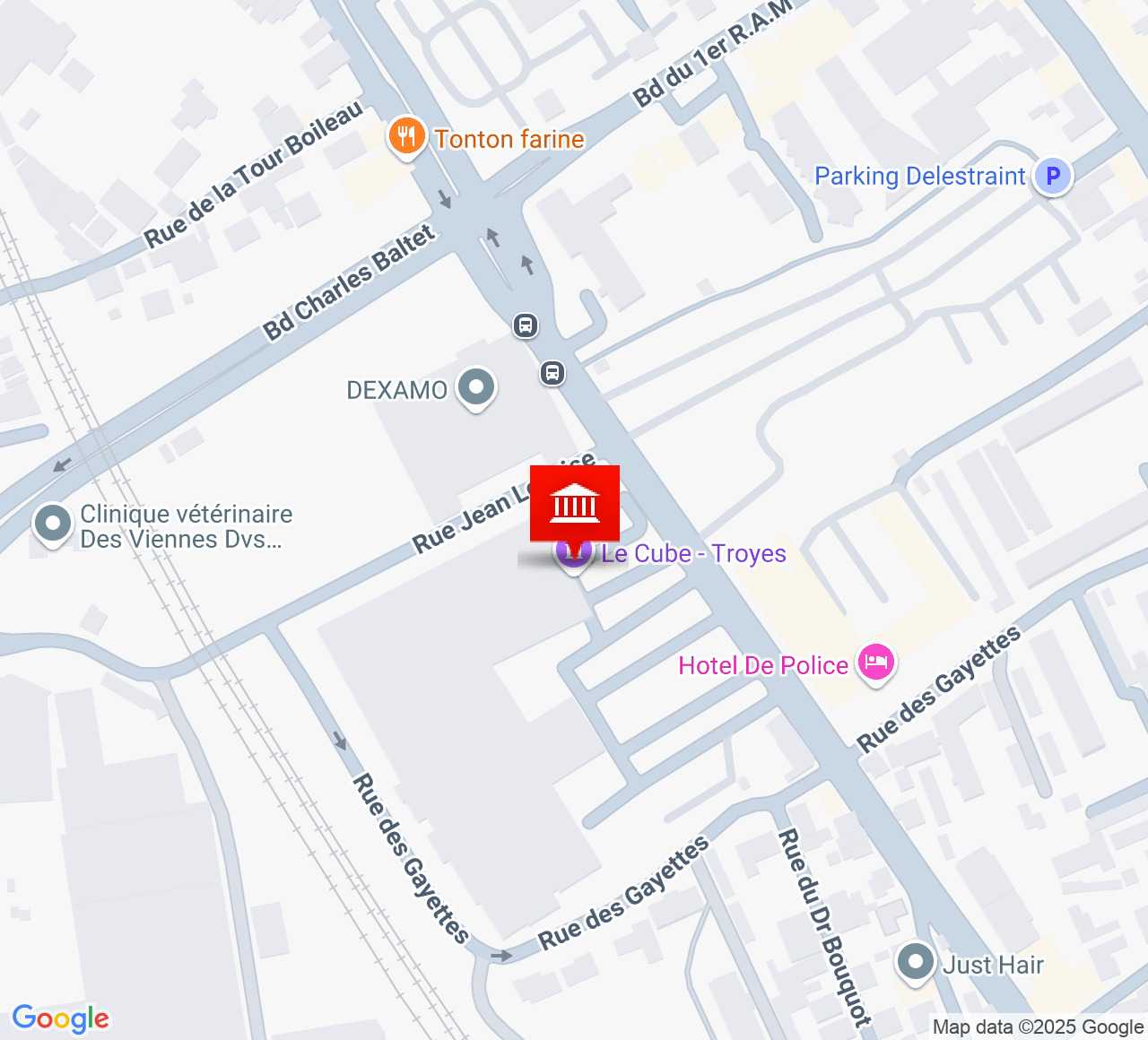 Plan d’accès Le Cube