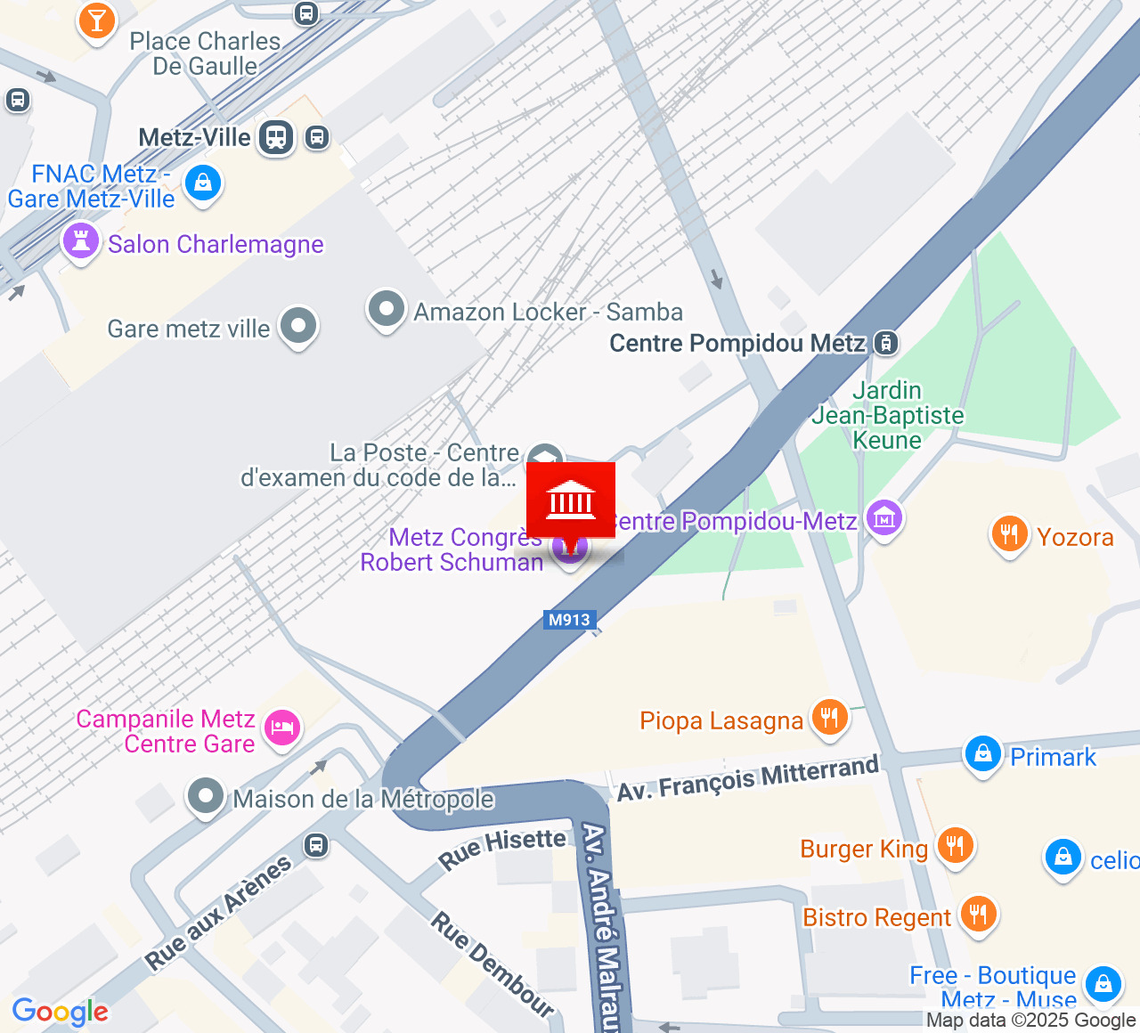 Plan d’accès Cité des congrès Robert Schumann