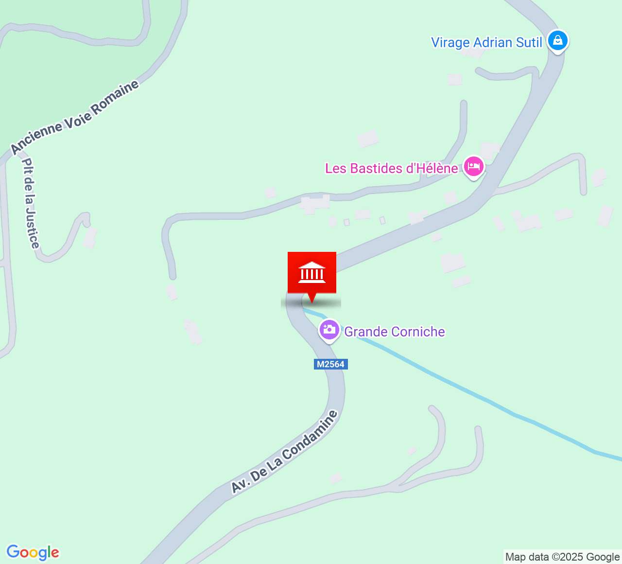 Plan d’accès Oppidum du Col d'Eze