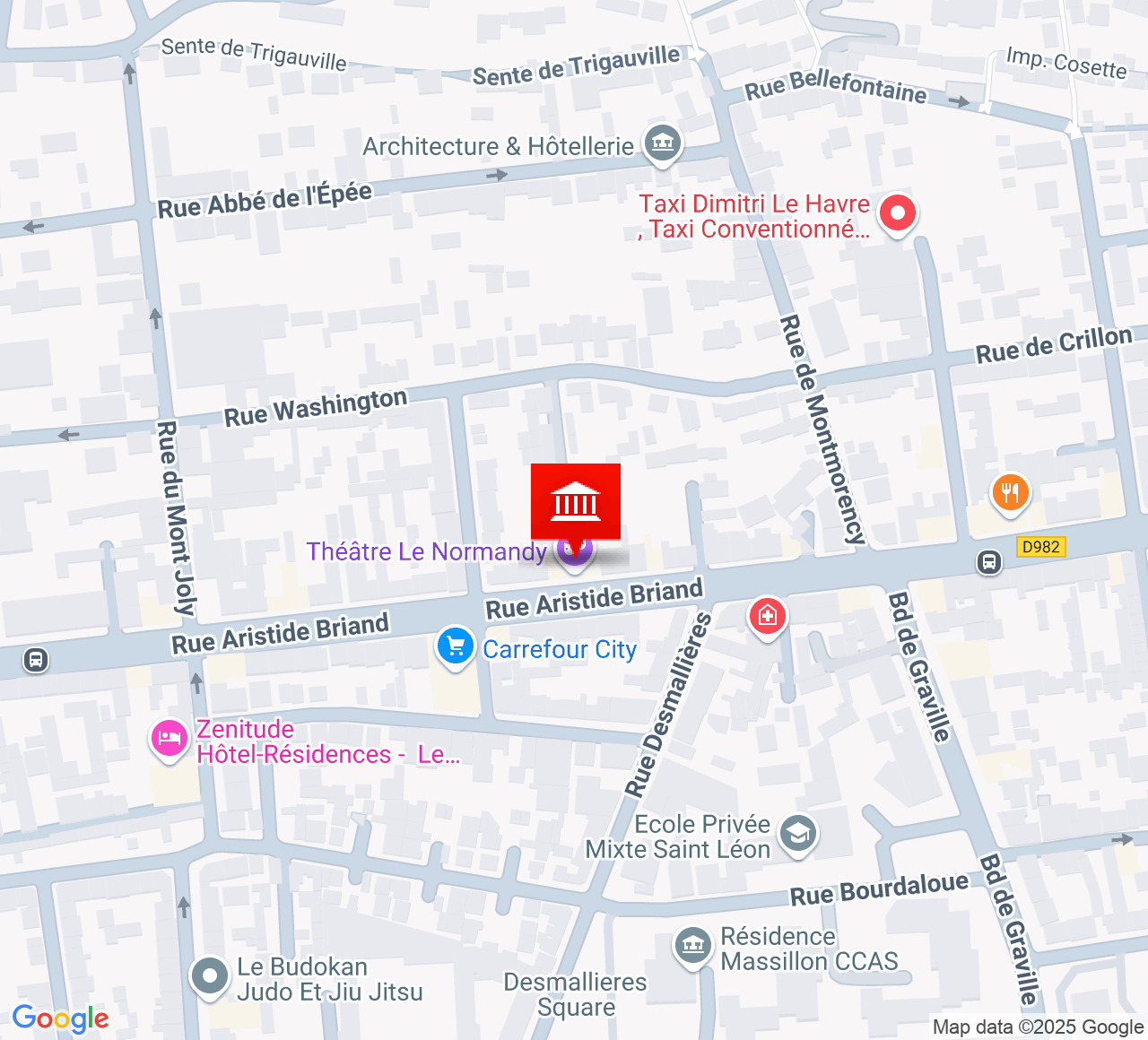 Plan d’accès Le Normandy