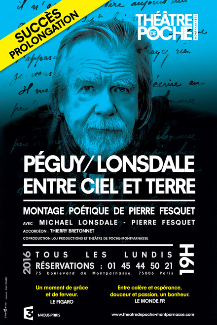 PEGUY / LONSDALE Entre ciel et terre au Théâtre de Poche-Montparnasse
