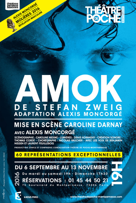 Amok au Théâtre de Poche-Montparnasse