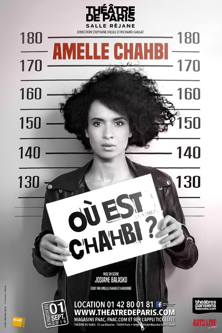 Amelle Chahbi dans "Où est Chahbi?" au Théâtre de Paris - Salle Réjane