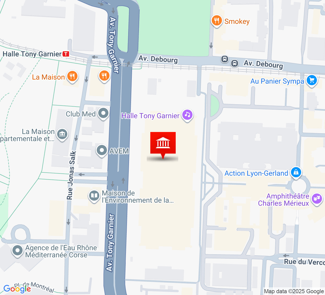 Plan d’accès Halle Tony Garnier