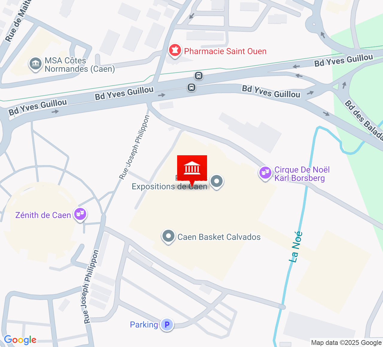 Plan d’accès Zénith de Caen