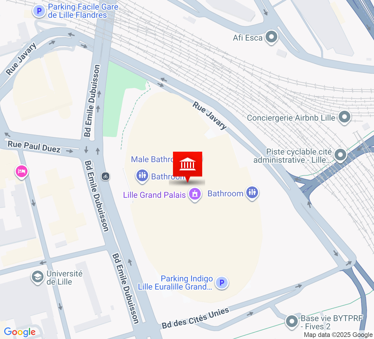 Plan d’accès Zénith de Lille