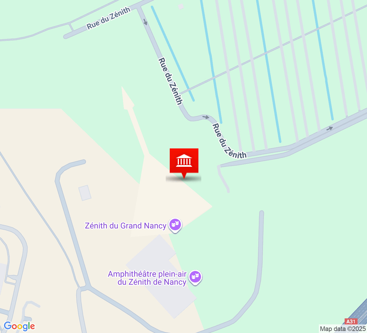 Plan d’accès Zénith de Nancy