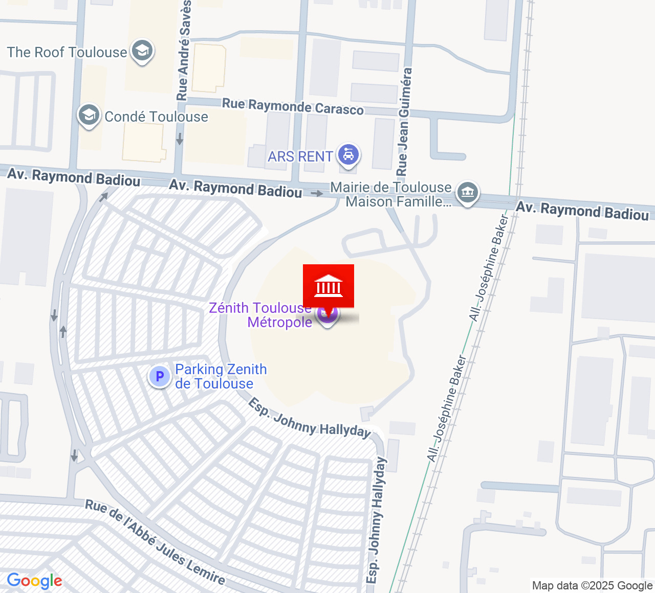 Plan d’accès Zénith de Toulouse