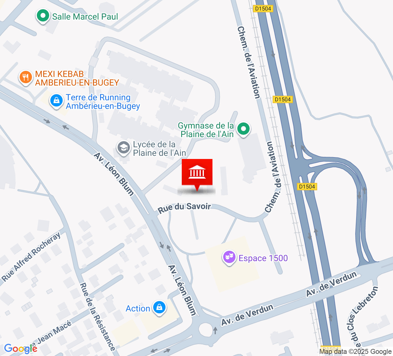 Plan d’accès Espace 1500