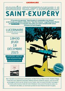 Soirée exceptionnelle Saint-Exupéry