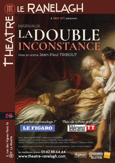La Double Inconstance au Théâtre le Ranelagh