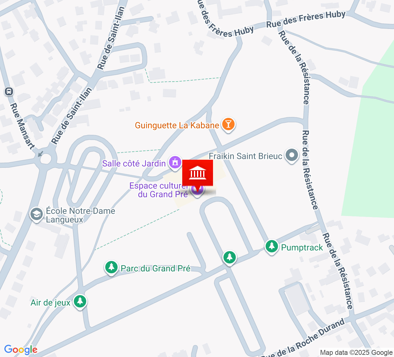 Plan d’accès Le Grand Pré