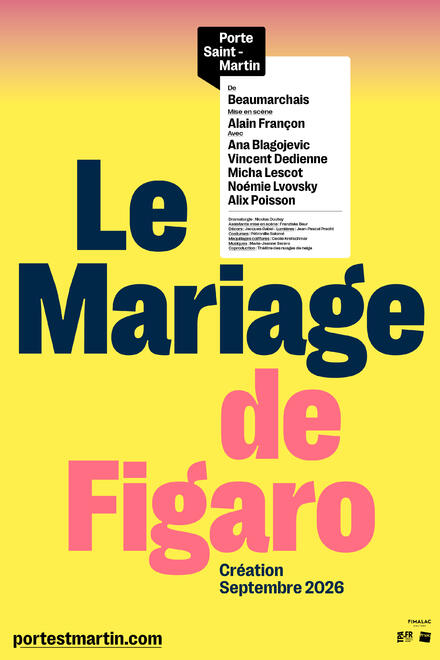 Le Mariage de Figaro au Théâtre de la Porte Saint-Martin