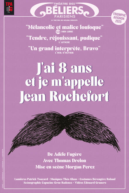 J'ai 8 ans et je m'appelle Jean Rochefort au Théâtre des Béliers Parisiens