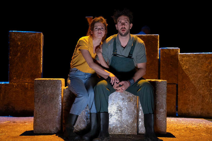 L’histoire d’un jeune couple de paysans pris entre leur passion pour leur métier et sa décourageante âpreté inspiré par le texte de l’autrice-agricultrice Camille BEAURAIN