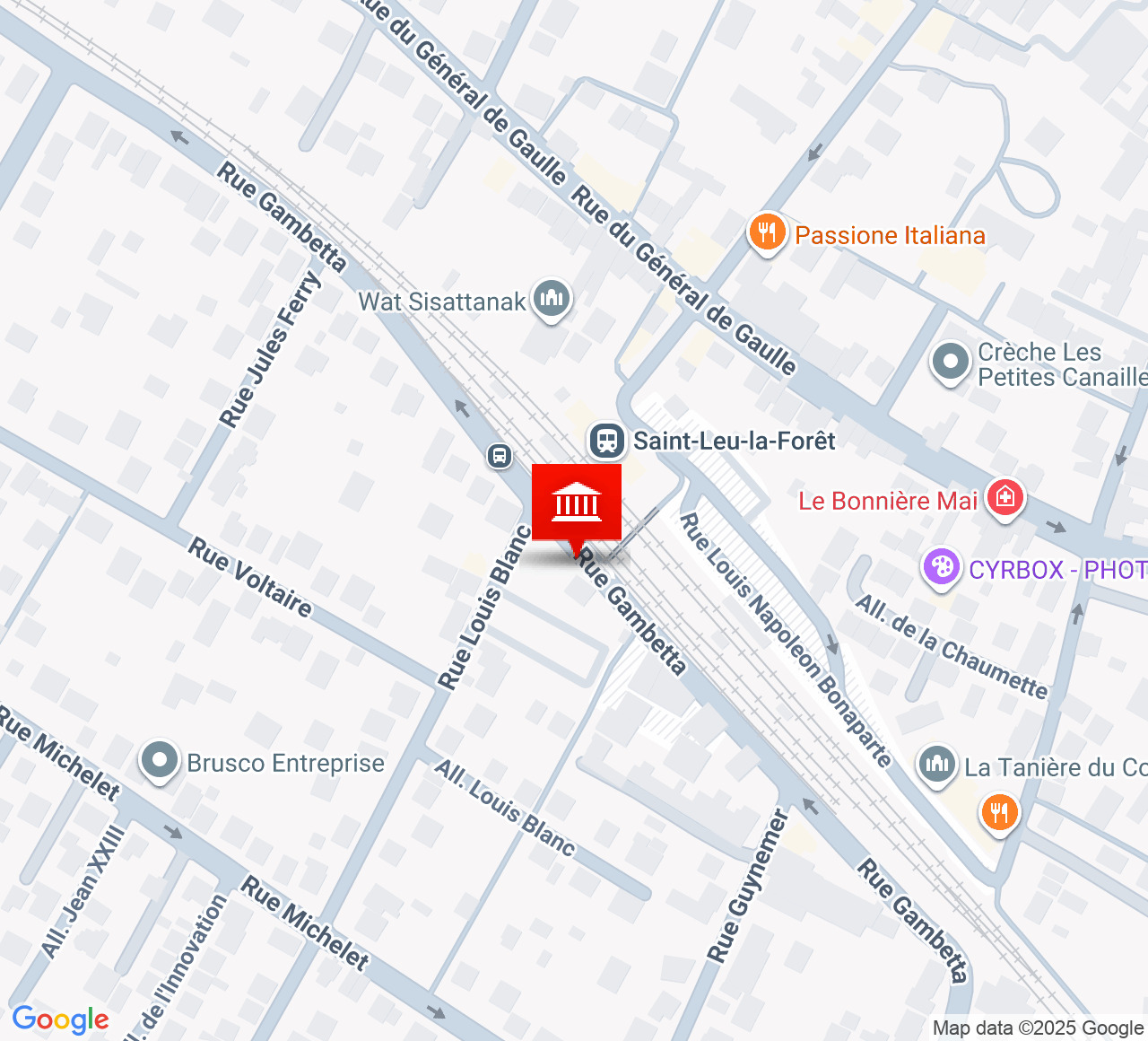Plan d’accès Quai des Arts