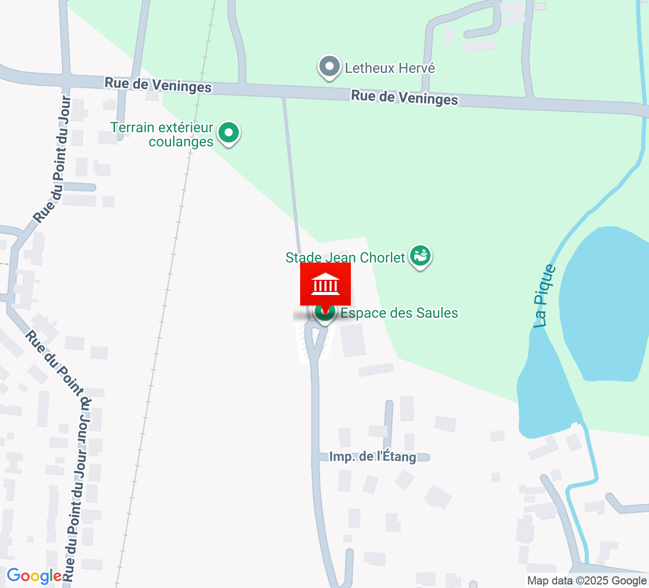 Plan d’accès Espace des Saules