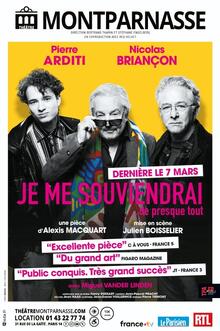 JE ME SOUVIENDRAI... de presque tout