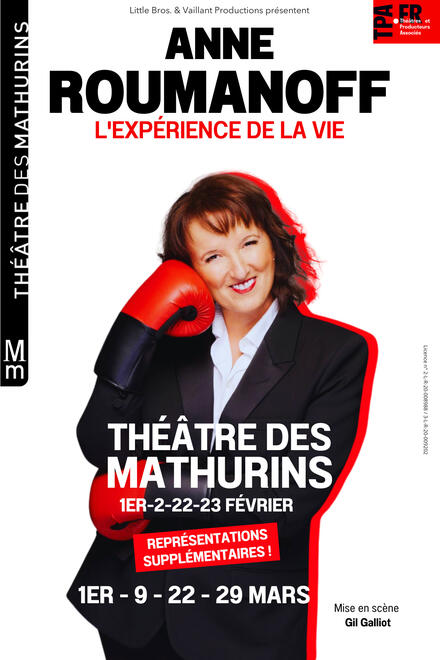 ANNE ROUMANOFF - L’expérience de la vie au Théâtre des Mathurins (Grande salle)