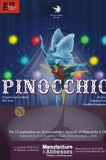 Pinocchio au Théâtre la Manufacture des Abbesses