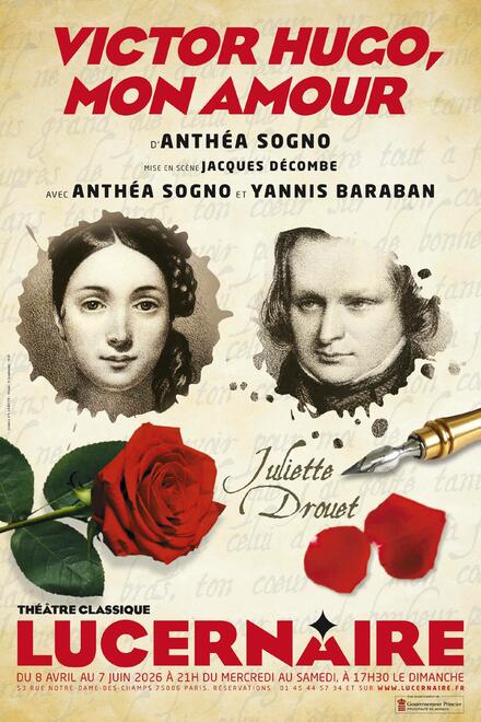 VICTOR HUGO, MON AMOUR au Théâtre Lucernaire