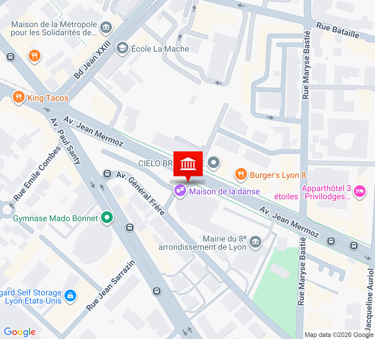 Plan d’accès Maison de la danse