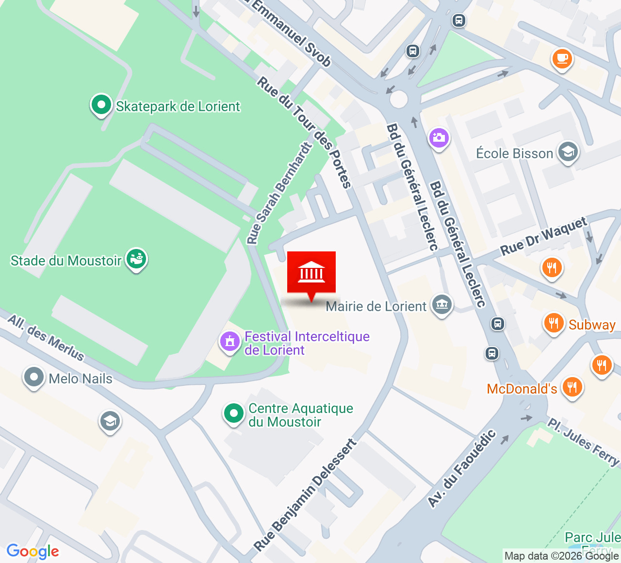 Plan d’accès Théâtre de Lorient