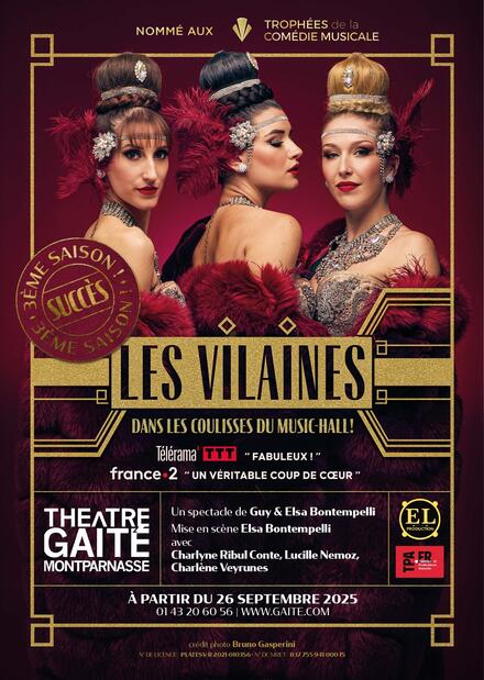 Les Vilaines au Théâtre de la Gaîté Montparnasse