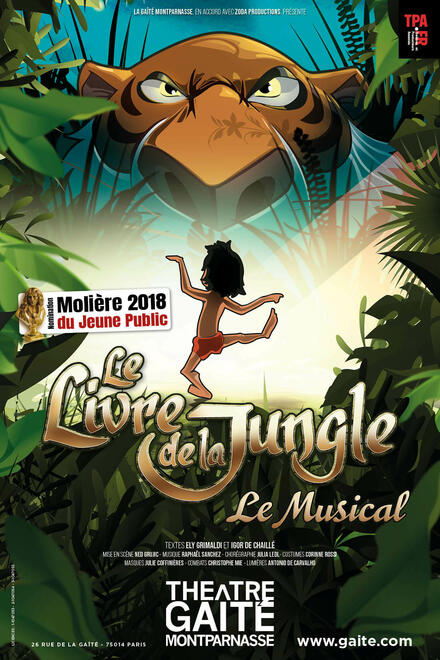 LE LIVRE DE LA JUNGLE au Théâtre de la Gaîté Montparnasse