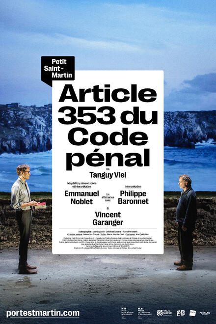 Article 353 du code pénal au Théâtre du Petit Saint-Martin