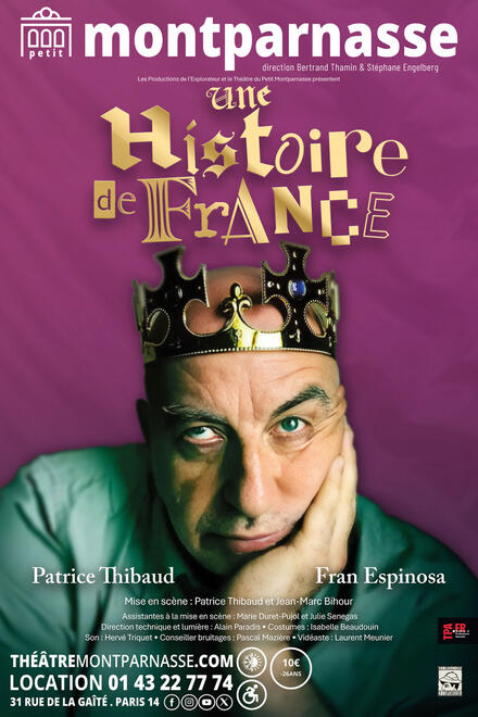 UNE HISTOIRE DE FRANCE au Théâtre du Petit Montparnasse