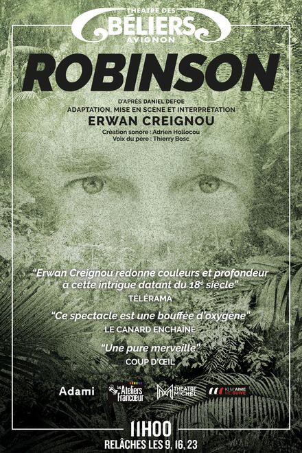 Robinson au Théâtre des Béliers Avignon