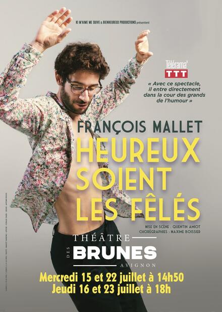 FRANÇOIS MALLET - Heureux soient les fêlés au Théâtre des Brunes