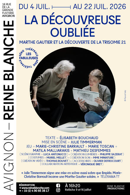 LES FABULEUSES - La découvreuse oubliée au Théâtre Avignon - Reine Blanche