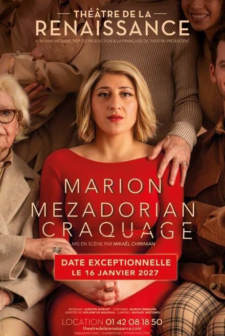 MARION MEZADORIAN dans CRAQUAGE au Théâtre de la Renaissance