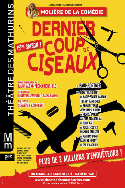 Dernier coup de ciseaux au Théâtre des Mathurins (Grande salle)