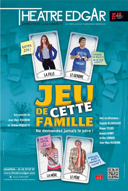 JEU DE CETTE FAMILLE au Théâtre Edgar