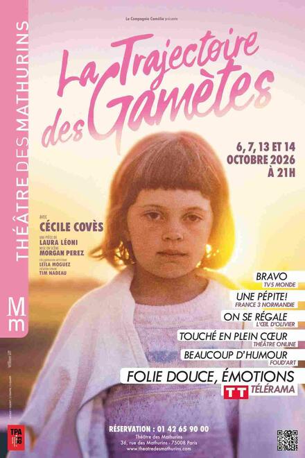 LA TRAJECTOIRE DES GAMETES au Théâtre des Mathurins (Studio)