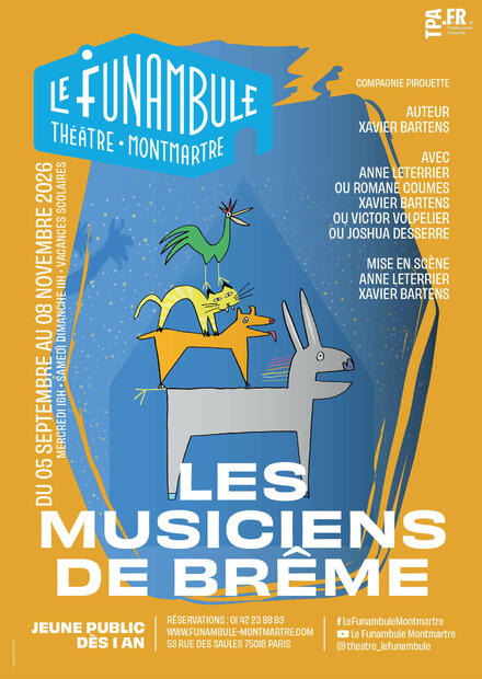 LES MUSICIENS DE BRÊME au Théâtre du Funambule Montmartre